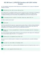 IEE 380 Exam 1 &vert; UPDATED Questions with 100&percnt; Verified&NewLine;Answers&NewLine;