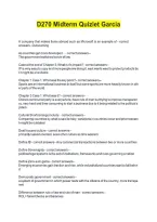 D270 International Business &ndash; Midterm Study Guide by Professor Garcia with Verified Answers&NewLine;&NewLine;