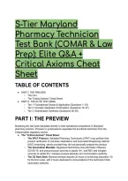 2026&sol;2027 S-Tier Maryland Pharmacy Technician Test Bank &lpar;COMAR & Law Prep&rpar;&colon;  Elite Q&A &plus; Critical Axioms Cheat Sheet