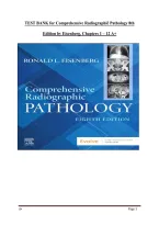 Testbank for Comprehensive Radiographic Pathology 8th Edition by Eisenberg Chapters 1&ndash;12