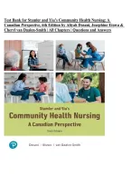 Testbank for Stamler and Yiu's Community Health Nursing 6th Edition