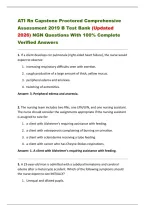 ATI Rn Capstone Proctored Comprehensive &NewLine;Assessment 2019 B Test Bank &lpar;Updated &NewLine;2026&rpar; NGN Questions With 100&percnt; Complete &NewLine;Verified Answers