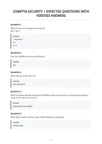 Comptia Security &plus; Expected Questions With&NewLine;Verified Answers&NewLine;