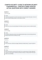 Comptia Security&plus; Guide To Network Security&NewLine;Fundamentals - Chapter 8 Terms Updated&NewLine;Actual Questions With Correct Answers