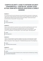 Comptia Security&plus; Guide To Network Security&NewLine;Fundamentals - Chapter On - Review Latest&NewLine;Actual Exam With Verified Questions & Correct&NewLine;Answers