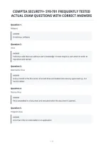 Comptia Security&plus; Sy0-701 Frequently Tested&NewLine;Actual Exam Questions With Correct Answers