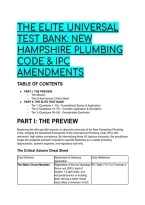 2026&sol;2027 The Elite Universal Test Bank&colon; New Hampshire Plumbing Code & IPC Amendments &lpar;Journeyman & Master Prep&rpar;