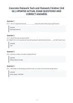 Concrete Flatwork Tech and Flatwork Finisher &lpar;3rd&NewLine;Ed&period;&rpar; UPDATED ACTUAL EXAM QUESTIONS AND&NewLine;CORRECT ANSWERS