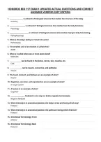 Hondros 195 Exam 1 Updated Actual Questions And Correct&NewLine;Answers Verified 2027 Edition