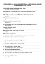 Hondros Bio 117 Exam 2 Updated Actual Questions And Correct&NewLine;Answers Verified 2027 Edition