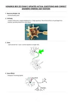 Hondros Bio 253 Exam 2 Updated Actual Questions And Correct&NewLine;Answers Verified 2027 Edition