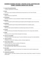 Hondros Nur 195 Exam 1 Updated Actual Questions And Correct&NewLine;Answers Verified 2027 Edition