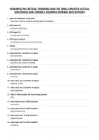 Hondros Pn Critical Thinking Nur 155 Final Updated Actual&NewLine;Questions And Correct Answers Verified 2027 Edition