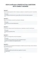 Crcr Certification Updated Actual Questions&NewLine;With Correct Answers