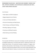 Ironworker Nccer Exam &ndash; Questions And Answers &vert; Verified And&NewLine;Well Detailed Answers &vert; Plus Rationales &vert; Download And Pass &vert;&NewLine;Latest Exam Update 2026&sol;2027