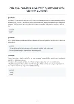 Csia 250 - Chapter 8 Expected Questions With&NewLine;Verified Answers&NewLine;