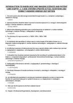Ntroduction To Radiologic And Imaging Sciences And Patient&NewLine;Care Chapte1&comma; 2&comma; 3 And 4 Review Updated Actual Questions And&NewLine;Correct Answers Verified 2027 Edition