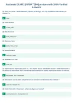 Xactimate EXAM 2 &vert; UPDATED Questions with 100&percnt; Verified&NewLine;Answers