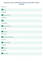 Xactimate Codes &vert; UPDATED Questions with 100&percnt; Verified&NewLine;Answers