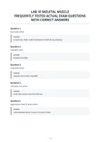 Lab 10 Skeletal Muscle&NewLine;Frequently Tested Actual Exam Questions&NewLine;With Correct Answers