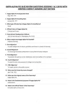 Kappa Alpha Psi Quiz Review Questions Sessions 1 & 2 &lpar;2019&rpar; With&NewLine;Verified Correct Answers 2027 Edition