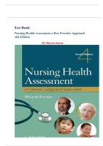 Test Bank for Nursing Health Assessment&colon; A Best Practice Approach 4th Edition &lpar;Jensen&comma; 2026&rpar; &vert; Complete All Chapters