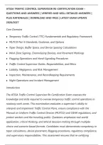 Atssa Traffic Control Supervisor Re-Certification Exam &NewLine;Questions And Answers &vert; Verified And Well Detailed Answers &vert;&NewLine;Plus Rationales &vert; Download And Pass &vert; Latest Exam Update&NewLine;2026&sol;2027