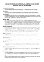 Loma 291 Module 1 Updated Actual Questions And Correct&NewLine;Answers Verified 2027 Edition