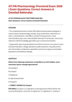 ATI PN Pharmacology Proctored Exam 2026 &vert; Exam Questions&comma; Correct Answers & Detailed Rationales