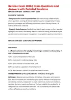 Referee Exam 2026 &vert; Exam Questions and Answers with Detailed Solutions