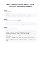 Mana 3318&colon; Exam 1 Review Updated Actual&NewLine;Questions With Correct Answers