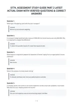 D774&comma; Assessment Study Guide Part 2 Latest&NewLine;Actual Exam With Verified Questions & Correct&NewLine;Answers