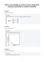 Math 1 Eoc Review Nc Latest Actual Exam With&NewLine;Verified Questions & Correct Answers
