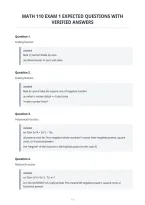 Math 110 Exam 1 Expected Questions With&NewLine;Verified Answers