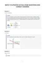 Math 110 Updated Actual Exam Questions And&NewLine;Correct Answers