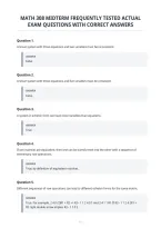 Math 308 Midterm Frequently Tested Actual&NewLine;Exam Questions With Correct Answers