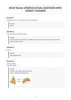 Mcat Review Updated Actual Questions With&NewLine;Correct Answers