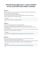 Mcb 250 Exam 1 Material Expected Questions&NewLine;With Verified Answers