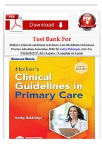 Clinical Guidelines in Primary Care 5th Edition &ndash; Complete Test Bank &lpar;All Chapters&comma; Hollier & Baldridge&rpar;