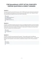 C268 Spreadsheets Latest Actual Exam With&NewLine;Verified Questions & Correct Answers