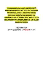 Thigh Muscles 2026&ndash;2027&colon; Comprehensive Anatomy and Physiology Practice Questions and Answers&comma; Muscle Functions&comma; Origins&comma; Insertions&comma; Innervation&comma; Blood Supply&comma; Diagrams&comma; Clinical Applications&comma; and Detailed Explanations for Nursing&comma; Medical&comma; and Allied Hea