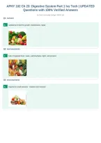 APHY 102 Ch 23&colon; Digestive System Part 1 Ivy Tech &vert; UPDATED&NewLine;Questions with 100&percnt; Verified Answers