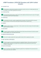APMP Foundation &vert; UPDATED Questions with 100&percnt; Verified&NewLine;Answers
