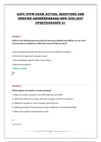 AAPC CPPM BUNDLED EXAMS &vert;QUESTIONS AND ANSWERS&vert;BRAND NEW 2026-2027 UPDATE