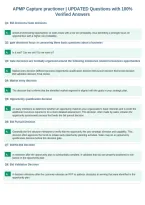 APMP Capture practioner &vert; UPDATED Questions with 100&percnt;&NewLine;Verified Answers