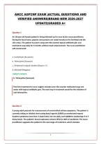 Aanp Agpcnp Psi Test 1&2 &vert;Actual Questions And Verified Answers&vert;Brand New 2026-2027 Update&vert;Graded A&plus;