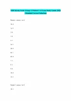 NIH Stroke Scale Group A Patient 1 6 Exam 2026 UPDATE Questions and Answers 100 Pass