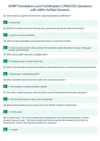 APMP Foundation-Level Certification &vert; UPDATED Questions&NewLine;with 100&percnt; Verified Answers