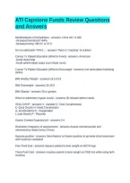 ATI Capstone Funds Review Questions and Answers