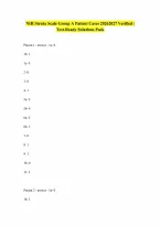 APEX NIH Stroke Scale Group A Patients 16 Complete Verified Answers 20262027 100 Correct Answers Verified A Graded